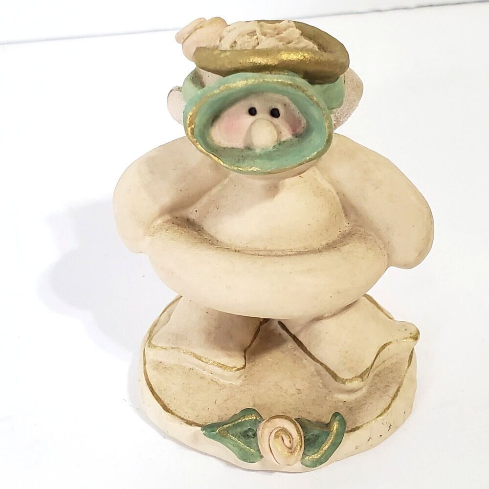 Vtg‎ 90s Nancye Williams Sprinkles Angel Snorkel Swimming Figurine 3" JUST JUMP